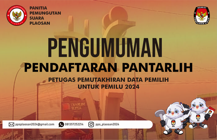 Dibuka Pendaftaran Pantarlih Desa Plaosan untuk Pemilu tahun 2024